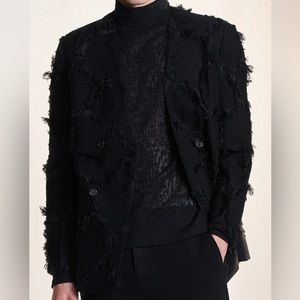 Ripped Texture DB Blazer - Harrison Wong